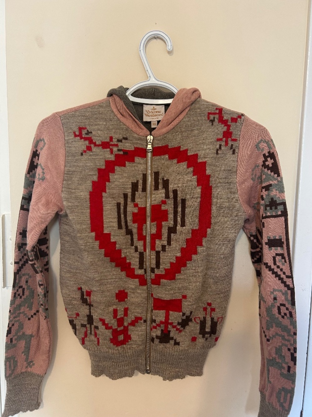 Vivienne Westwood knit zip-up hoodie